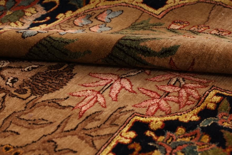 Senneh Yasha oruje Seidenkette Teppich  122x60 - Image 6