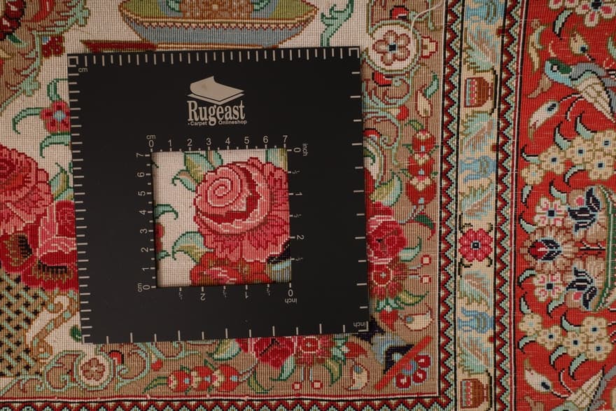 Qum Silk Carpet 123x78 - Image 6