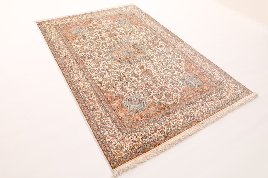 Kashmir Seide Teppich 271x182 - Image 3
