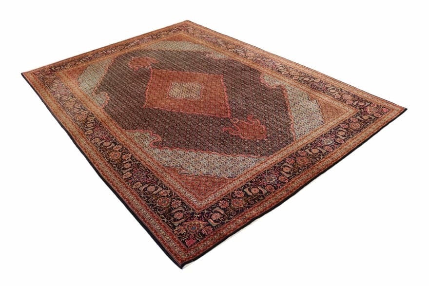 Authentischer Tabriz 50 Raj Mahi Teppich 362x253 cm