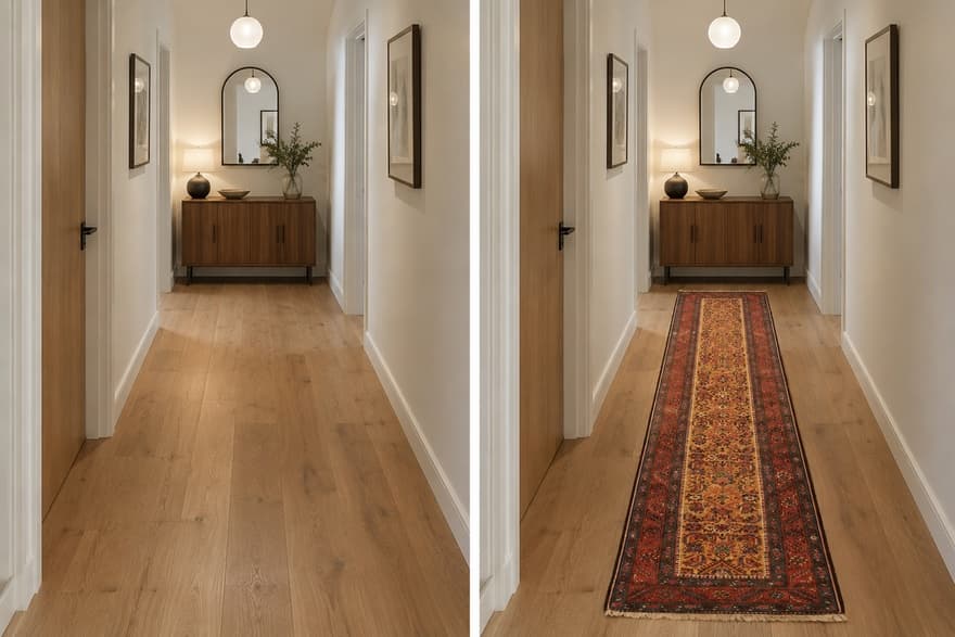 Antike Malayer Teppich 415x90 - Image 2