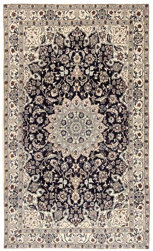 Handgeknüpfter Nain-Perserteppich 208x120 cm