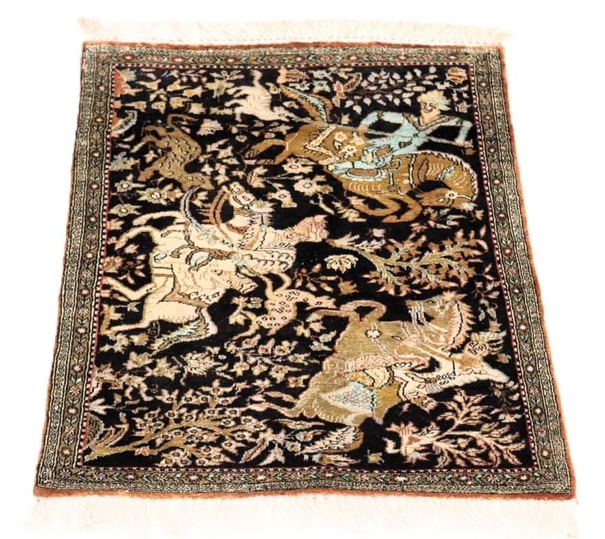 Ghom Seide Teppich 72x56