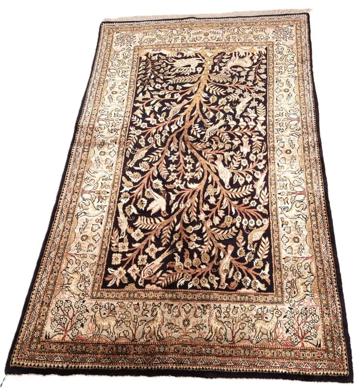 Qum Silk Carpet 130x75 - Image 3