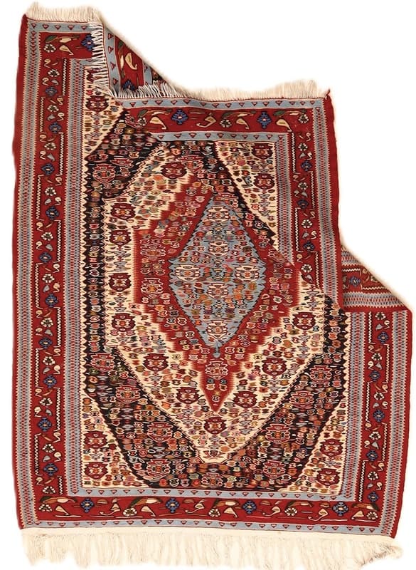 Kelim Senneh Teppich 160x124 - Image 4