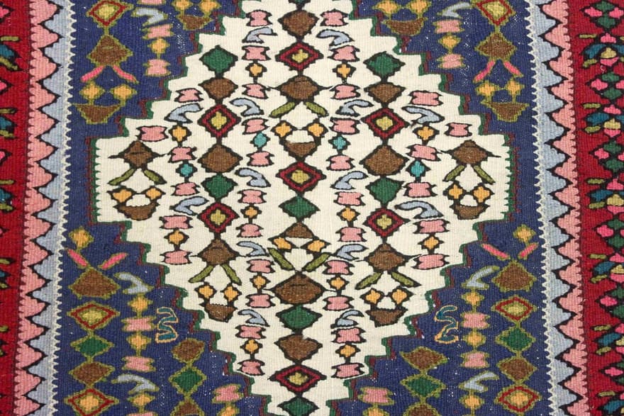 Kelim Senneh Teppich  288x81