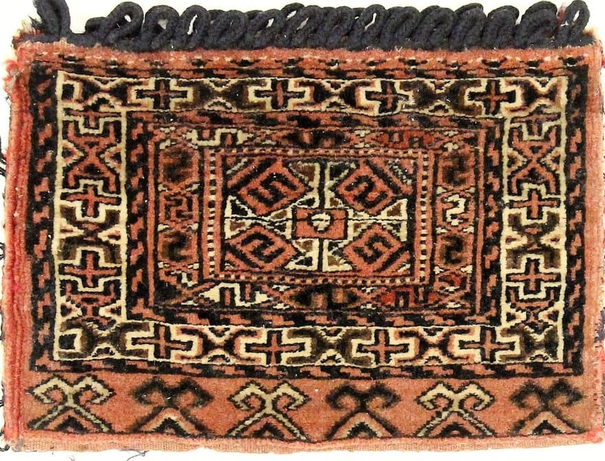 Antique  Bukhora  Carpet 46x33