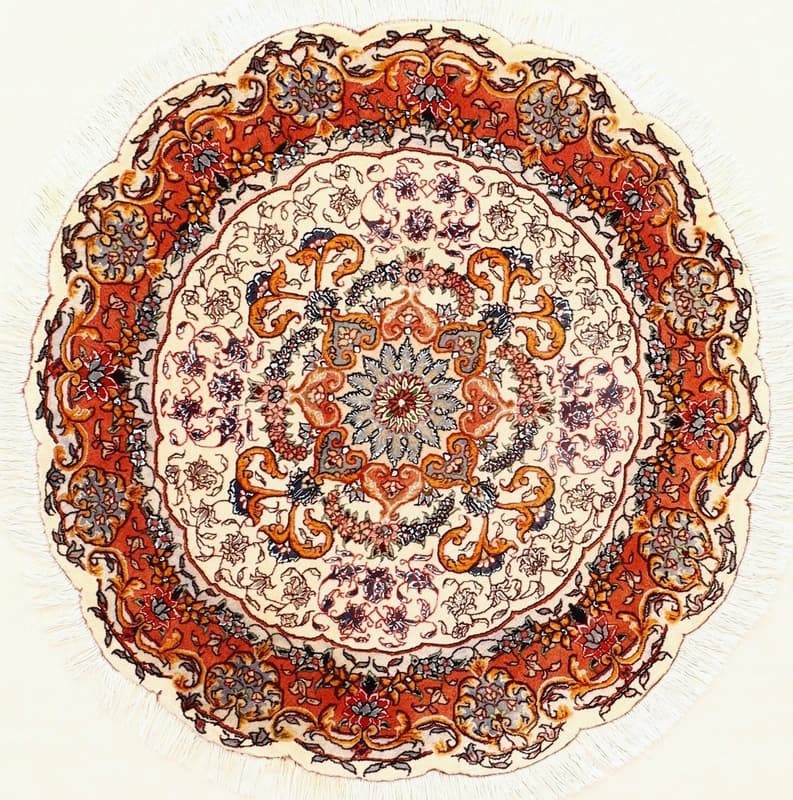 Tabriz50Raj Teppich 95x95 - Image 5