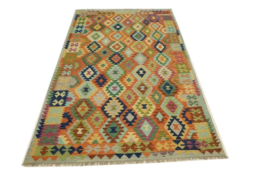 Afghan Kelim Teppich 298x195 - Image 3