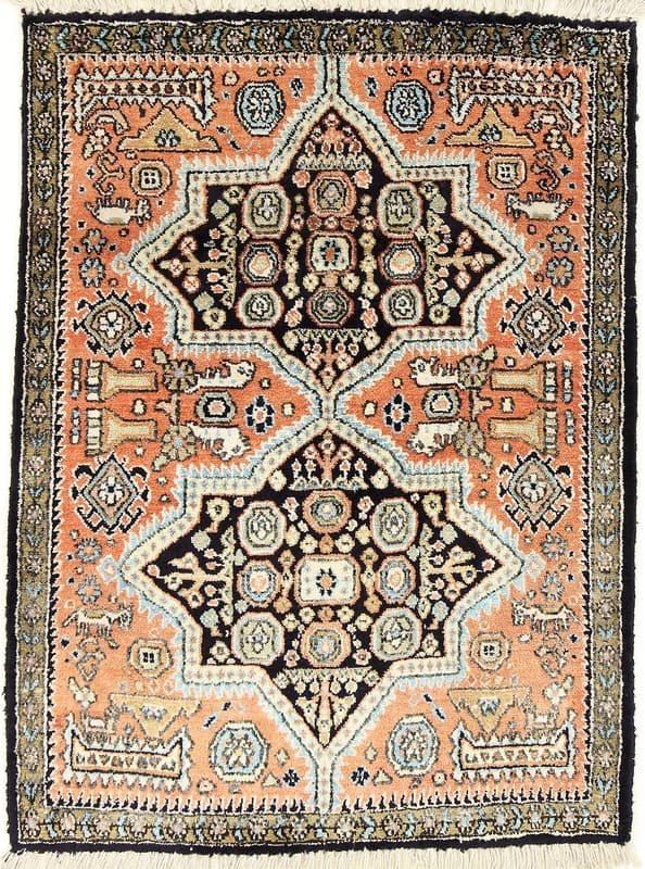 Ghom Seide Teppich 80x60