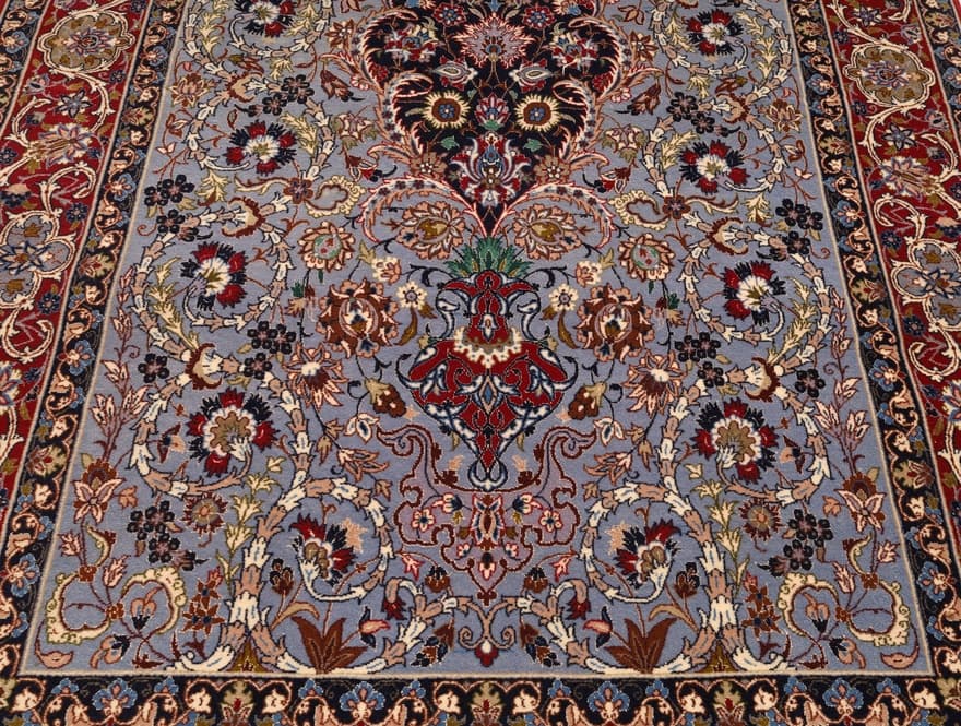 Isfahan Seidenkette Teppich 170x109