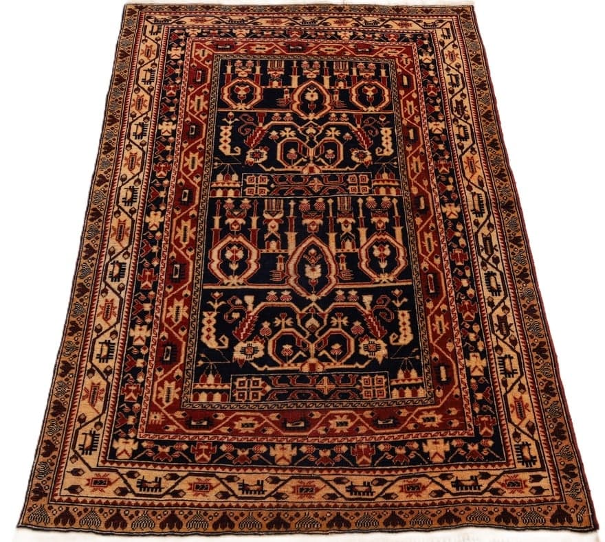 Antique Baluch Carpet  143x98 - Image 5