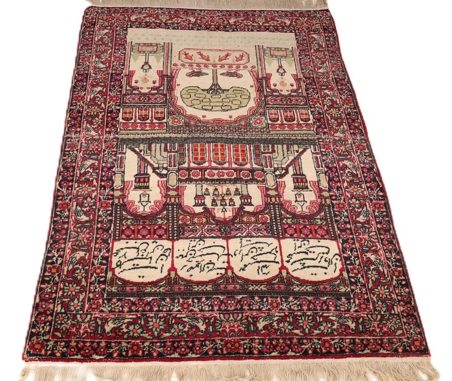 Antique Kerman Carpet 129x80