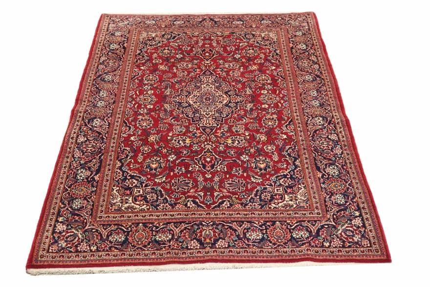 Keshan Old antique Carpet 214x131