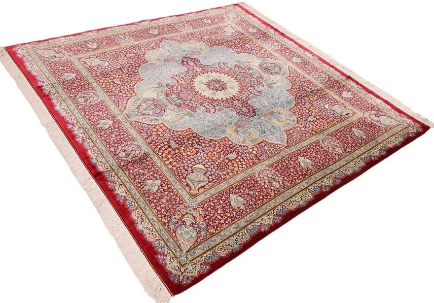 Ghom Seide  Mosaveyan Teppich 196x196 - Image 4