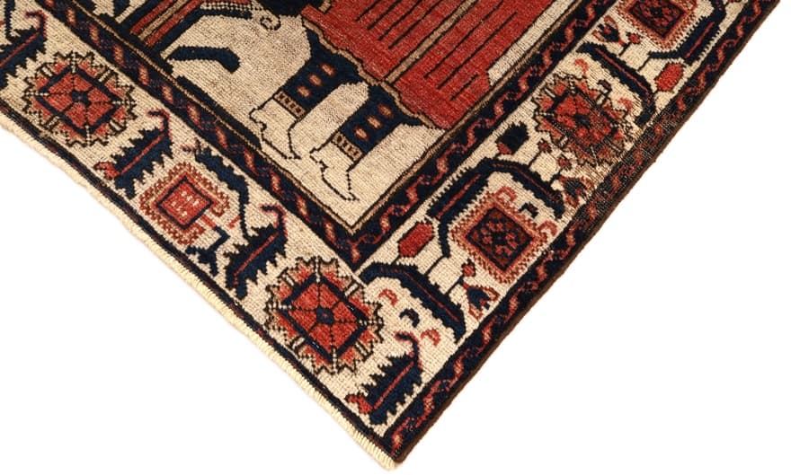 Antike Bakhtiar Teppich 152x100 - Image 5