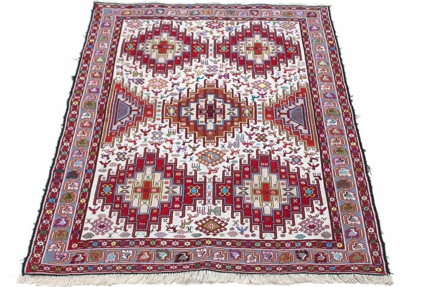 Kelim Seide Teppich 142x98