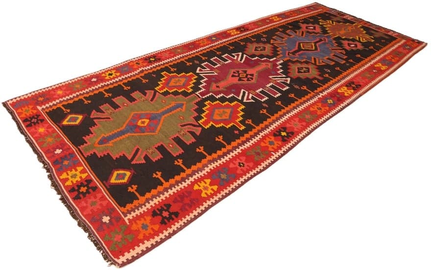Kelim Fars Teppich 355x135 - Image 5