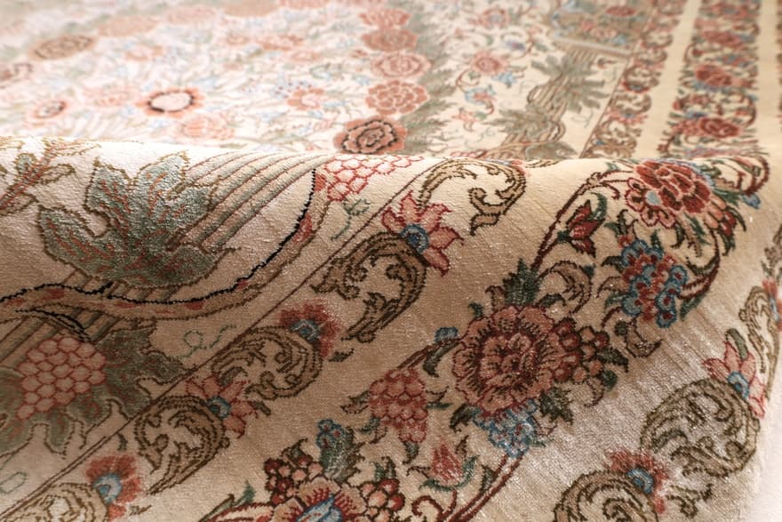 Qom by Rezaei Brothers silk carpet 160x100