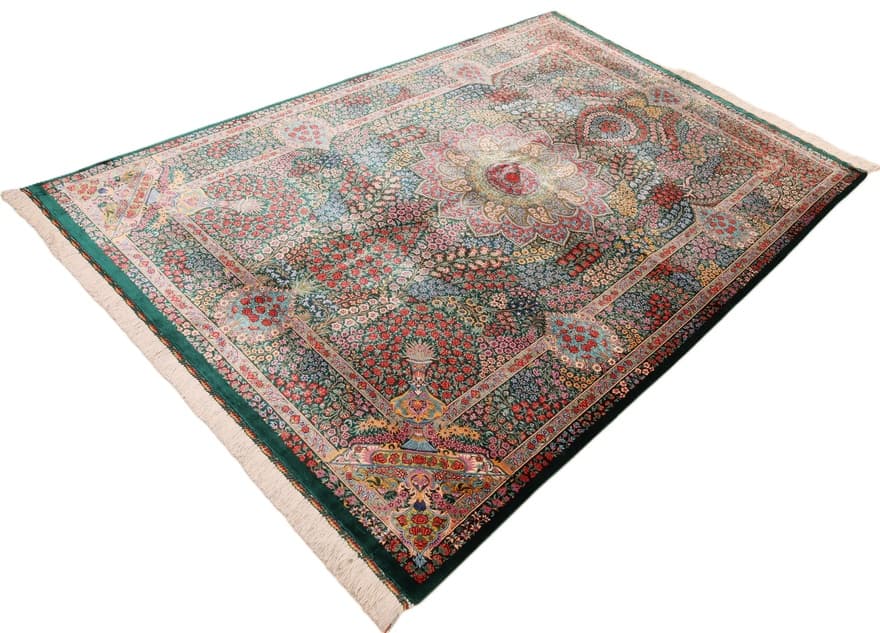 Ghom Seide  HajjHosseini Teppich 205x138 - Image 5
