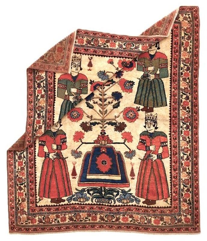 Malayer Antique Carpet 174x152 - Image 2