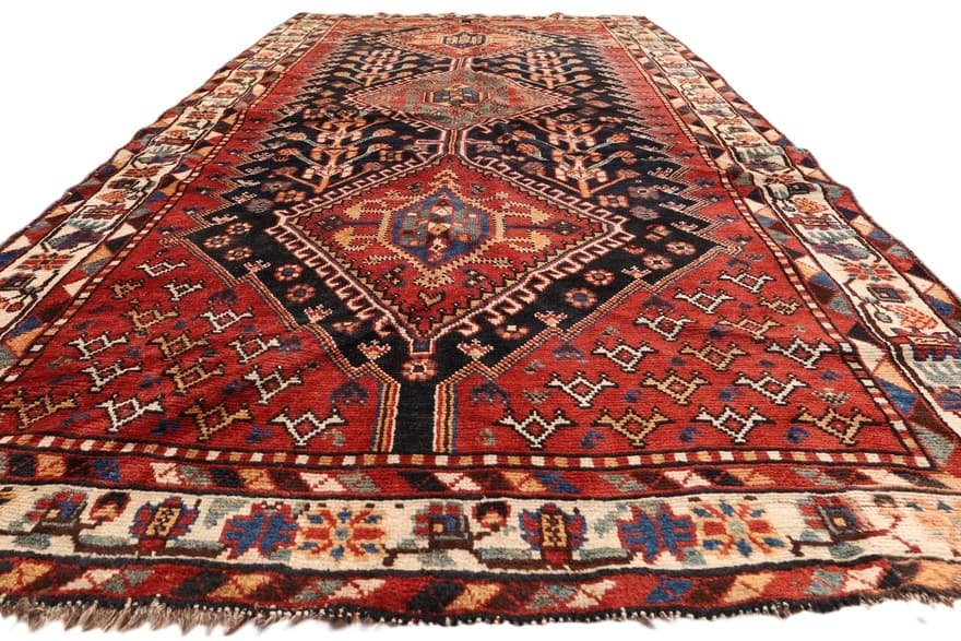 Antike Ghashaghi Teppich 250x137
