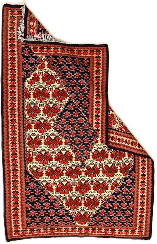 Kelim Senneh Teppich 165x108 - Image 3