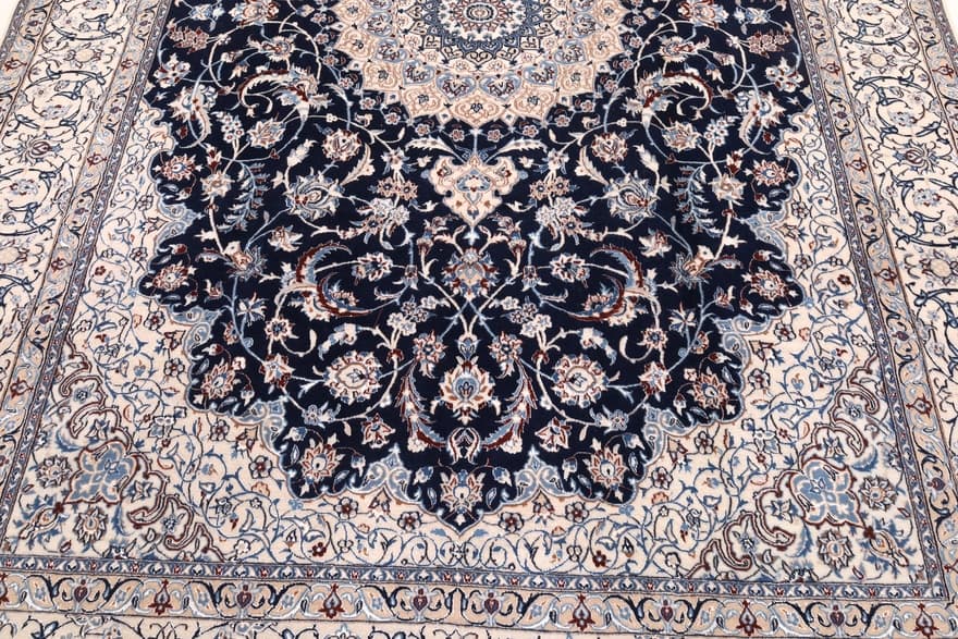 Nain 6La carpet – dark blue handwoven  297x206