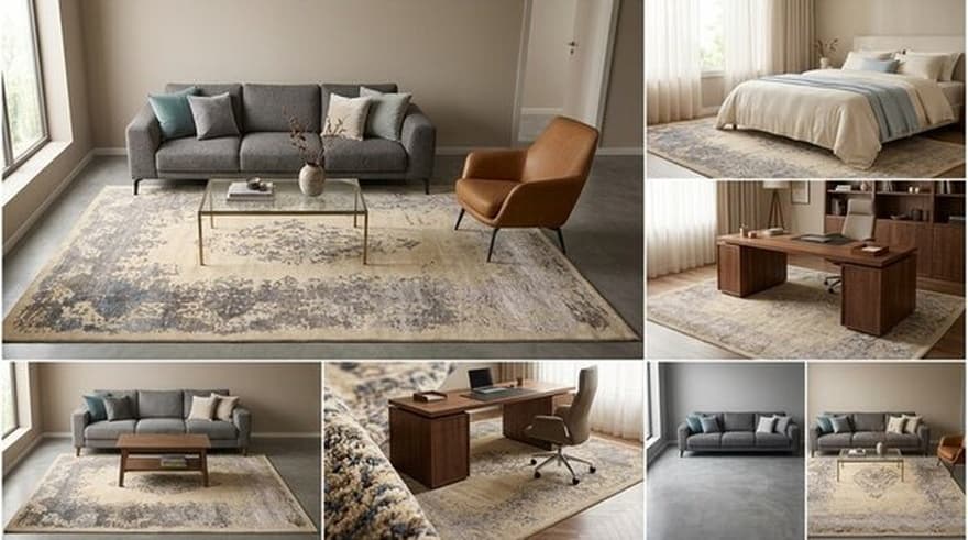 Modern Lotus Carpet   312x202 - Image 2
