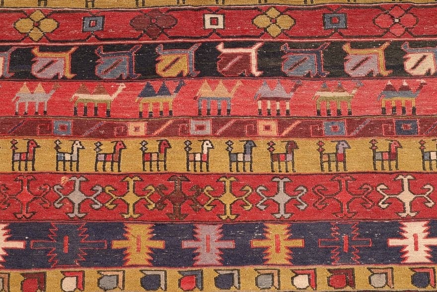 Kilim Carpet 117x115 - Image 3