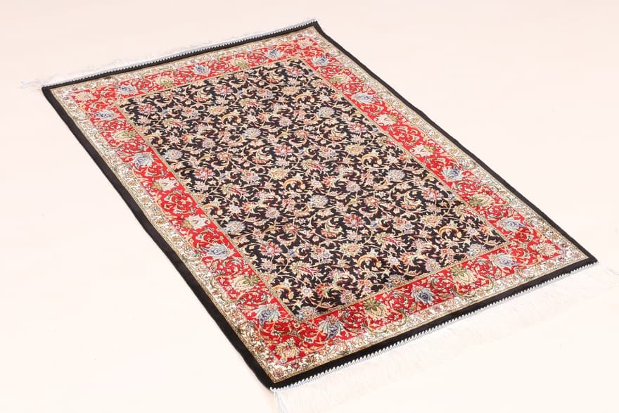 Ghom Rose Teppich 120x80