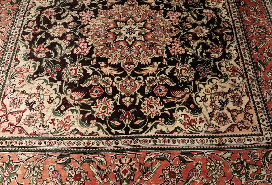 Qum Silk Carpet 100x100 - Image 4