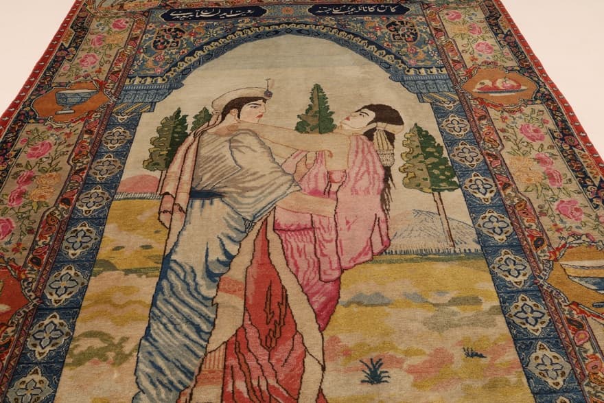 Antique Tabriz Carpet  198x145 - Image 3