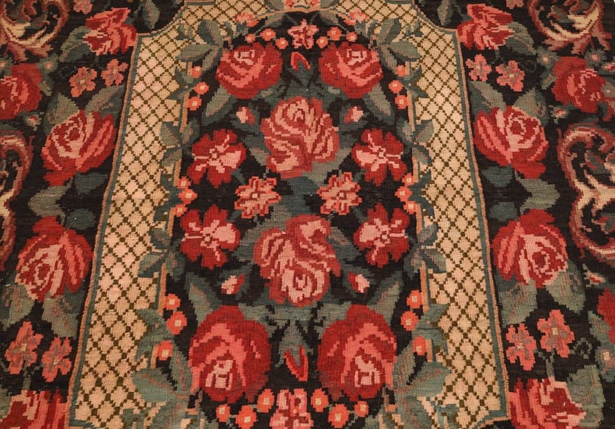 Antik Kelim Rose  Teppich  253x173