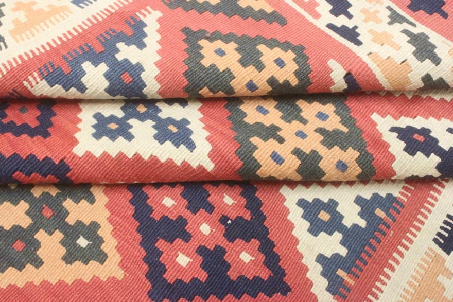 Kelim Fars Carpet 223x153 - Image 2