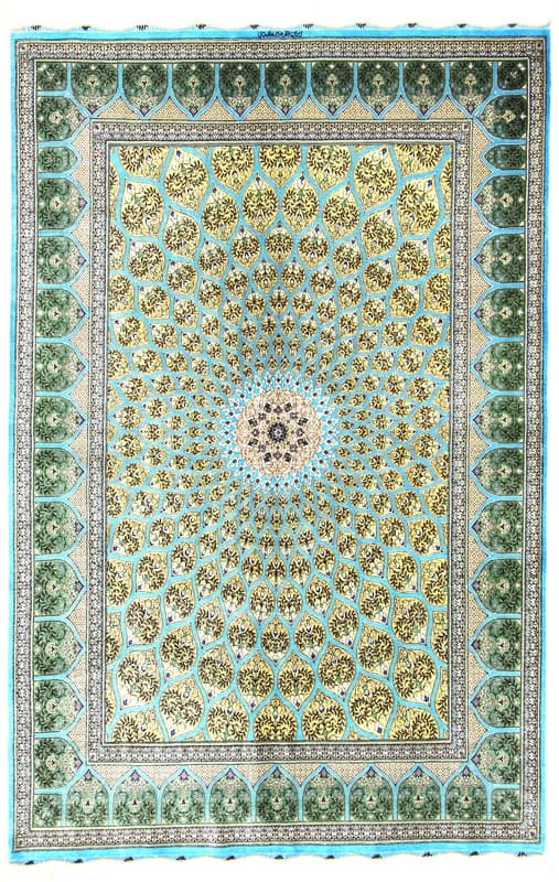 Ghom Silk Carpet 201x132