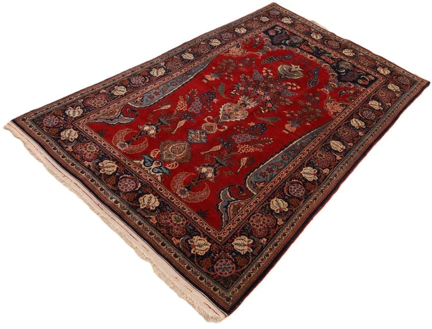 Antik  Kashan Teppich 197x127 - Image 4