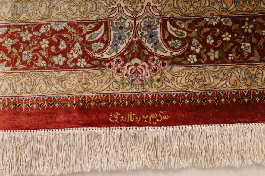 Ghom Seide Teppich 125x80
