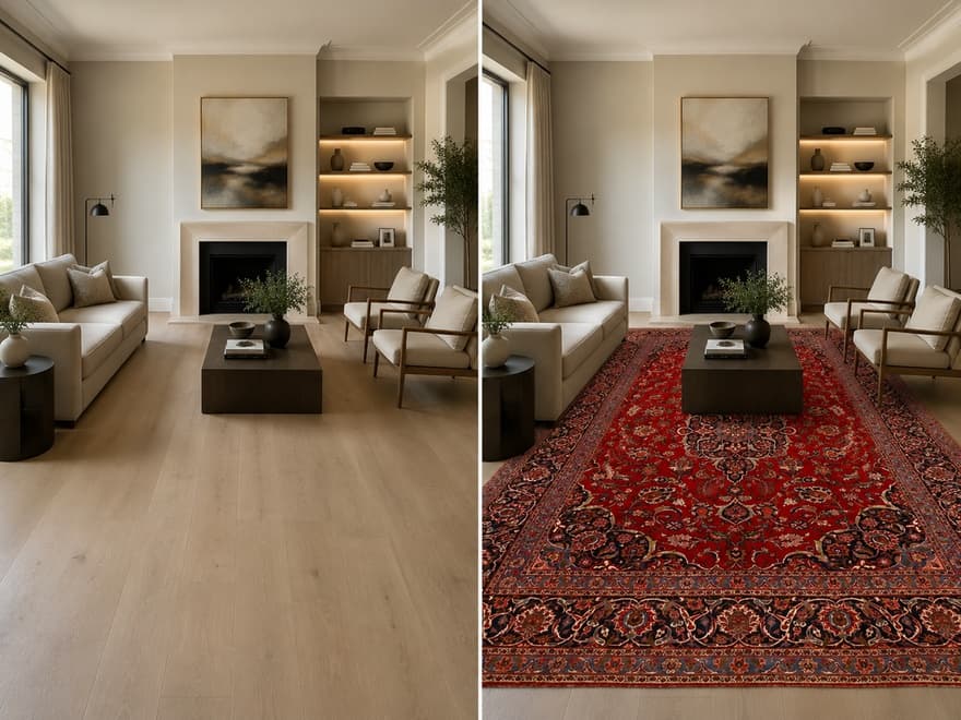 Antike  Kashan Teppich 417x315 - Image 2