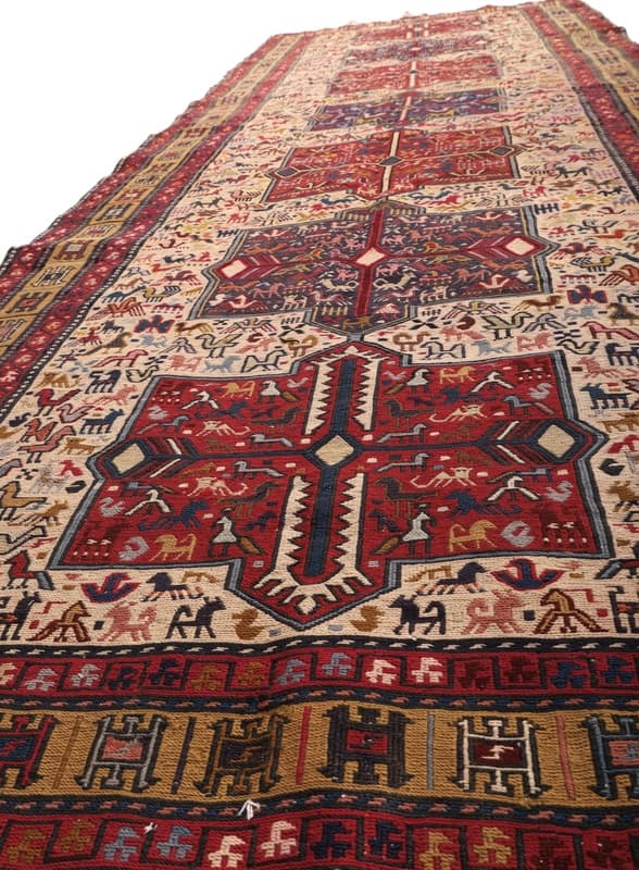 Kelim  Fars Teppich 290x108 - Image 6