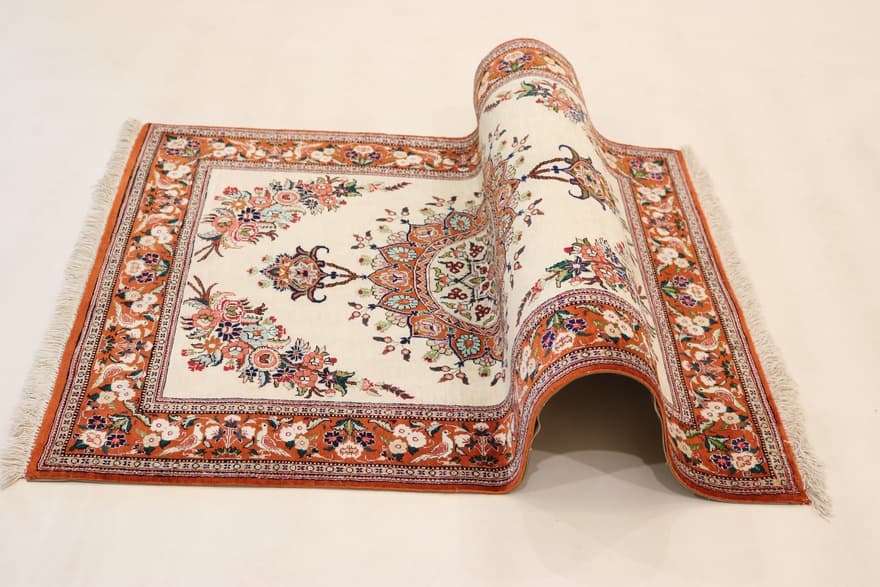 Ghom Seide Teppich 118x80