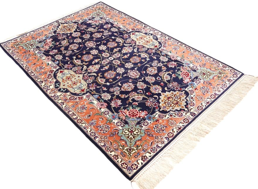 Isfahan  Seidenkette Teppich  166x109 - Image 3