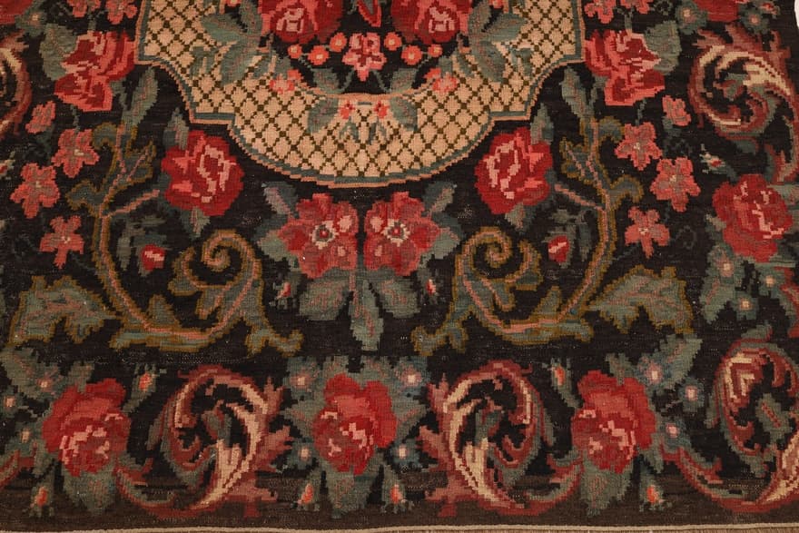 Antik Kelim Rose  Teppich  253x173