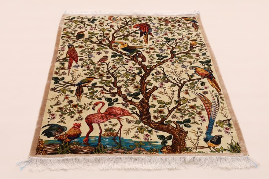 Ghom Dahlia Carpet 150x100