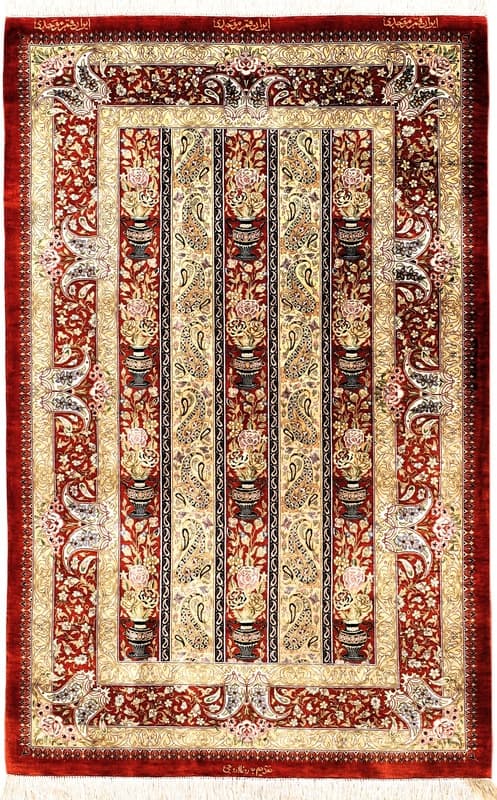 Ghom Seide Teppich 125x80