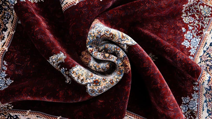 Qom  Dahlia Carpet 120x80 - Image 5