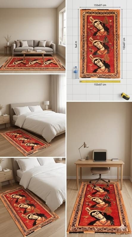 Ghashghai Carpet 153x87 - Image 2