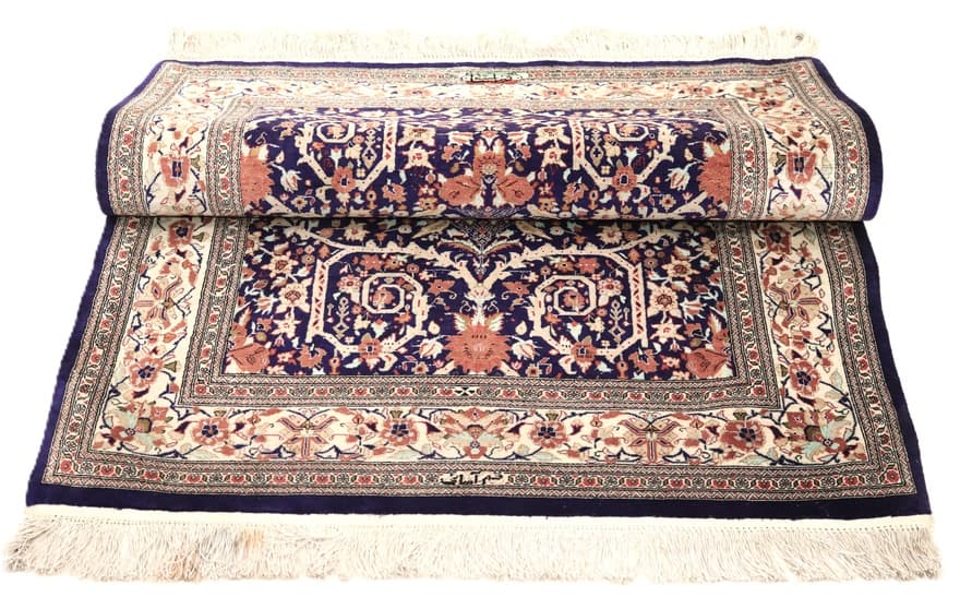 Ghom Silk Carpet 115x81 - Image 4