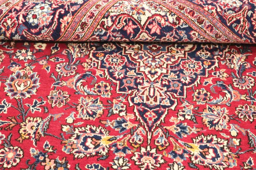 Keshan Old antique Carpet 214x131