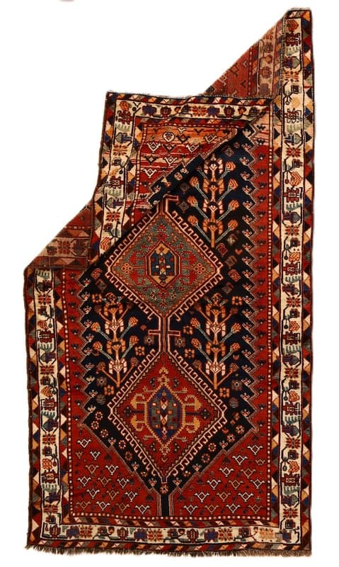 Antike Ghashaghi Teppich 250x137